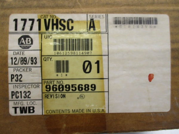 ALLEN BRADLEY 1771-VHSC SER. A DATE: 1993  NSFS