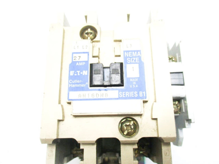 CUTLER HAMMER AN16DN0 SER. B1 STARTER 27A (AS PICTURED)  UNMP