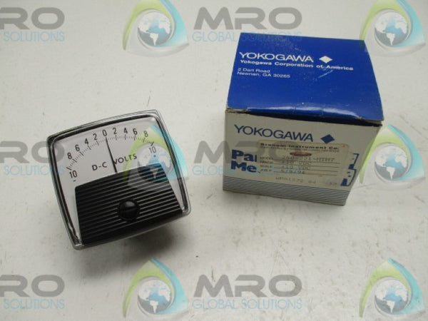 YOKOGAWA 250-221-MTMT ANALOG PANEL METER 10-0-10VDC  NSMP