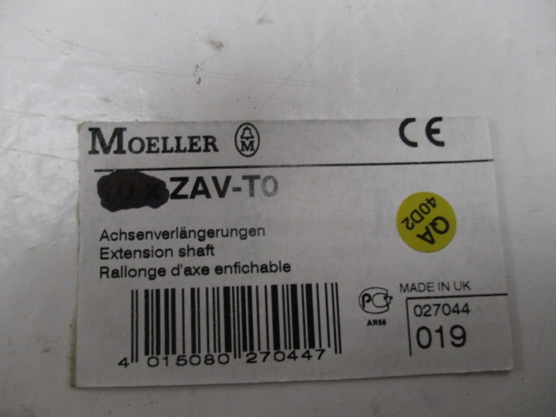 KLOCKNER MOELLER ZAV-T0 EXTENSION SHAFT  NSNP