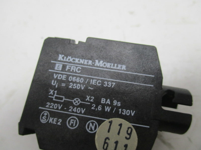 KLOCKNER MOELLER EFRC LAMP SOCKET ELEMENT (AS PICTURED)  NSNP