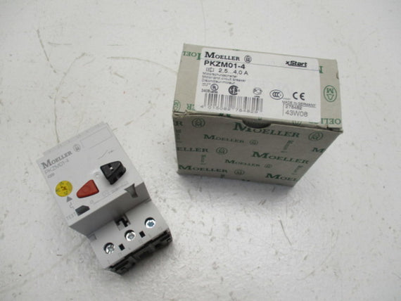 KLOCKNER MOELLER PKZM01-4 MOTOR PROTECTOR CIRCUIT BREAKER 2,5-4A * NEW IN BOX *