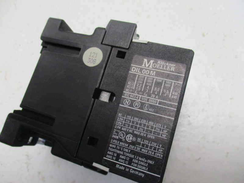 KLOCKNER MOELLER DIL00M-110V CONTACTOR 110V  NSNP