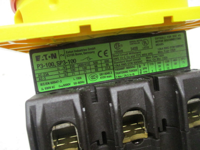EATON P3-100EA/SVB MAIN SWITCH  NSMP