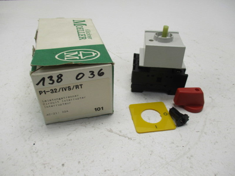 KLOCKNER MOELLER P1-32/IVS/RT CIRCUIT INTERRUPTER 32A  NSMP