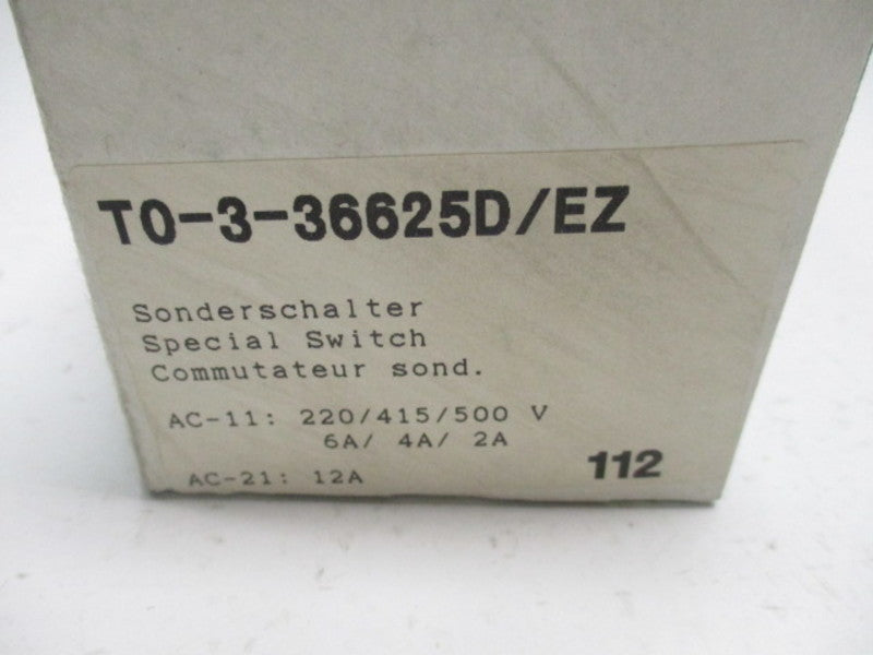 KLOCKNER MOELLER T0-3-36625D/EZ SPECIAL SWITCH  NSMP