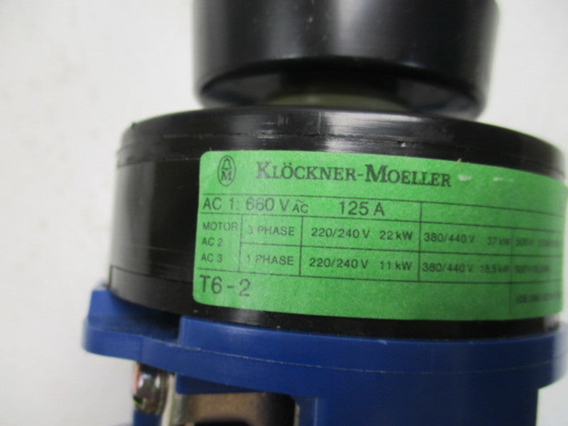 KLOCKNER MOELLER T6-2/V/SVB MAIN SWITCH 125A  NSMP
