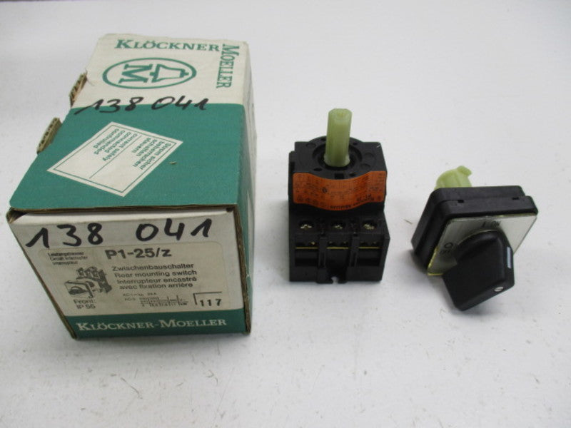 KLOCKNER MOELLER P1-25/Z REAR MOUNTAIN SWITCH  NSMP