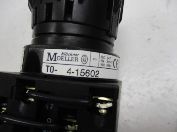 KLOCKNER MOELLER T0-4-15602/EZ ROTARY SWITCH  NSMP