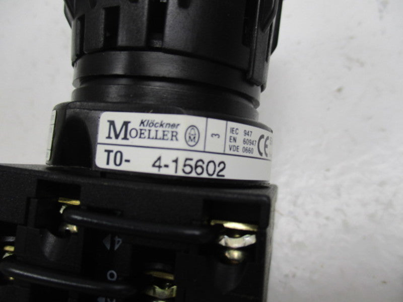 KLOCKNER MOELLER T0-4-15602/EZ ROTARY SWITCH  NSMP