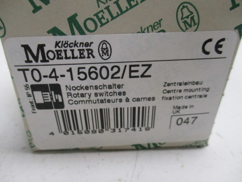 KLOCKNER MOELLER T0-4-15602/EZ ROTARY SWITCH  NSMP