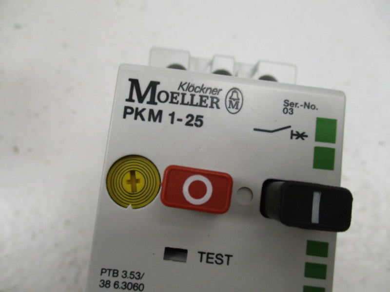 KLOCKNER MOELLER PKM1-25 MOTOR PROTECTIVE SWITCH 25A  NSMP