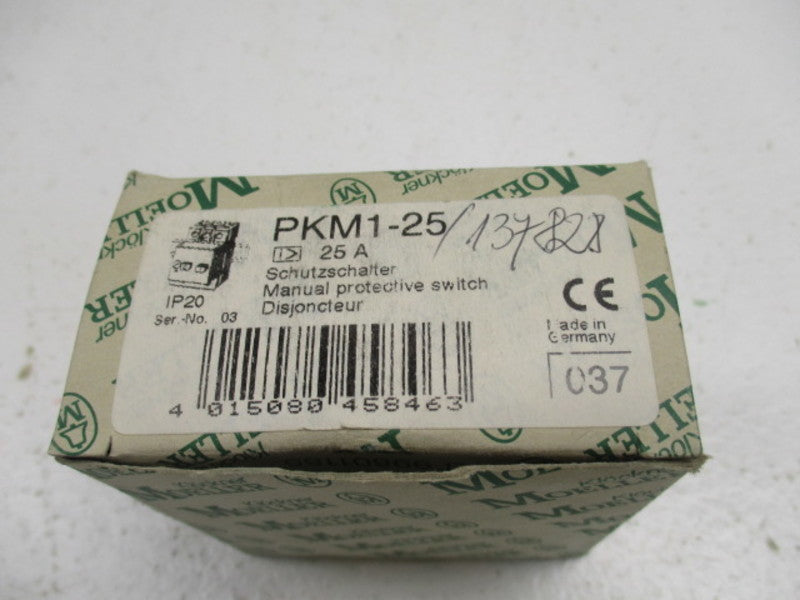 KLOCKNER MOELLER PKM1-25 MOTOR PROTECTIVE SWITCH 25A  NSMP
