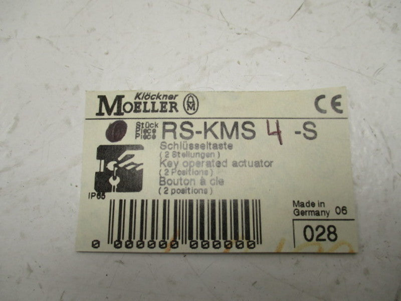 KLOCKNER MOELLER RS-KMS4-S KEY OPERATED ACTUATOR WITH KEY  NSNP