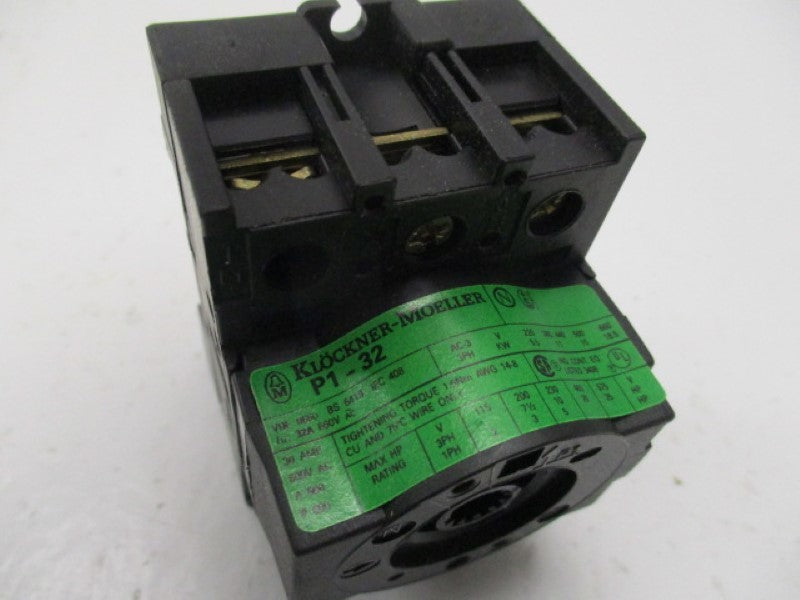 KLOCKNER MOELLER P1-32 DISCONNECT SWITCH BASE ONLY 32A NSNP