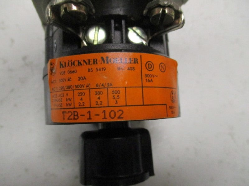 KLOCKNER MOELLER T2B-1-102 SWITCH 20A (AS PICTURED)  NSNP