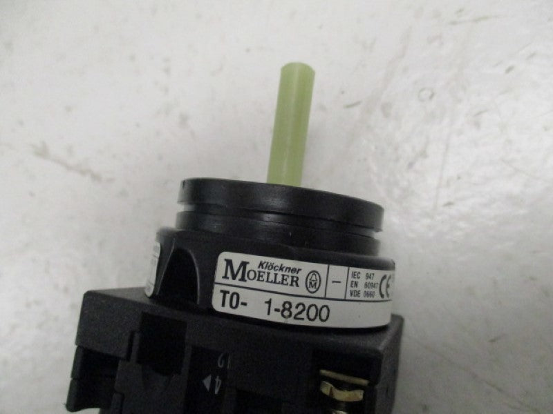 KLOCKNER MOELLER T0-1-8200 ROTARY SWITCH (AS PICTURED) NSNP