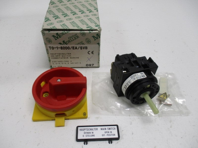 KLOCKNER MOELLER T0 1 8200 EA SVB ON OFF SWITCH NEW IN BOX MRO klockner-moeller-t0-1-8200-ea-svb-on-off-switch-new-in-box-mro