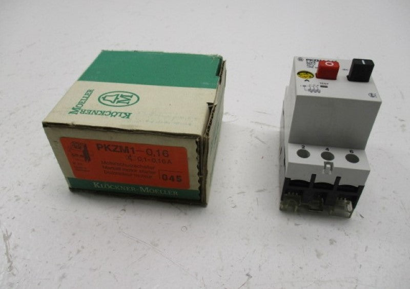 KLOCKNER MOELLER PKZM1-0,16 MANUAL MOTOR STARTER  01,-0,16A  NSMP