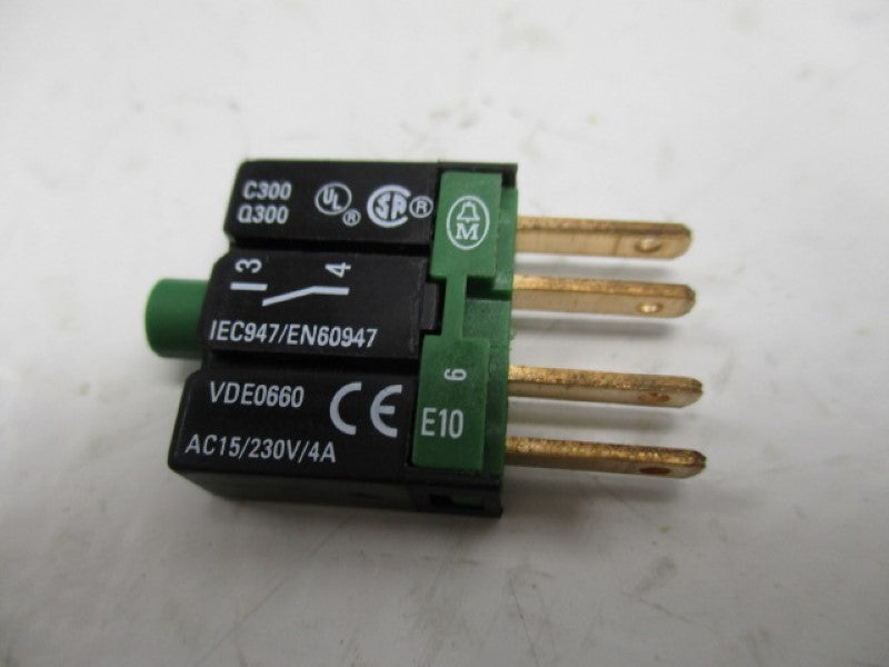 KLOCKNER MOELLER E10 N/O CONTACT BLOCK GREEN  UNMP