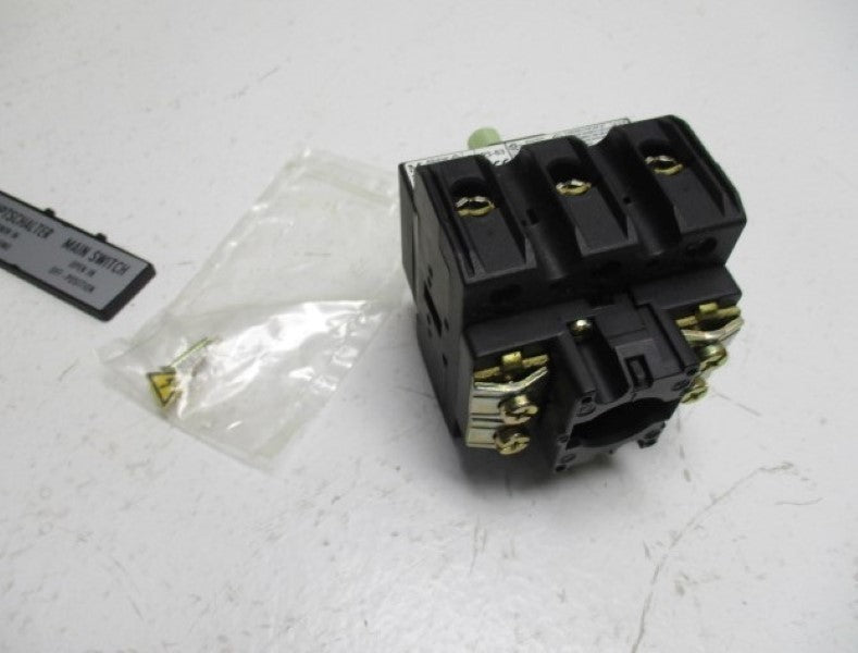 KLOCKNER MOELLER P3-63/EA/SVB MAIN SWITCH (AS PICTURED)  NSMP