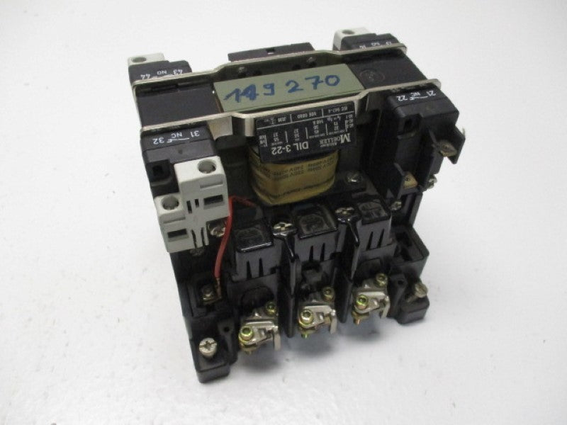 KLOCKNER MOELLER DIL3-22-220V/50HZ-240V/60HZ CONTACTOR  UNMP