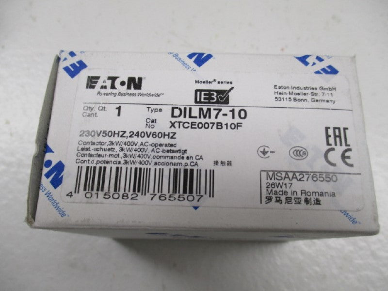 EATON DILM7-10 CONTACTOR 230/240V  NSMP
