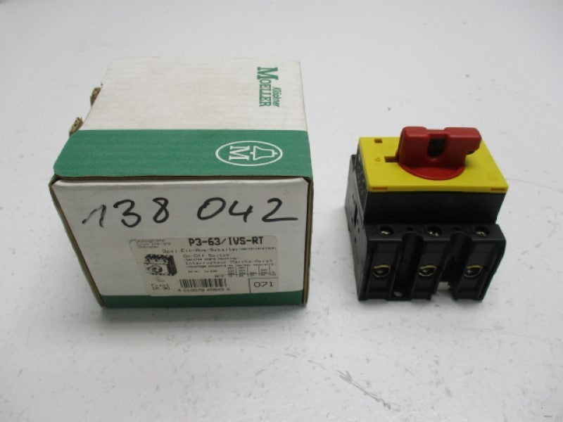 KLOCKNER MOELLER P3-63/IVS-RT ON-OFF SWITCH  NSMP