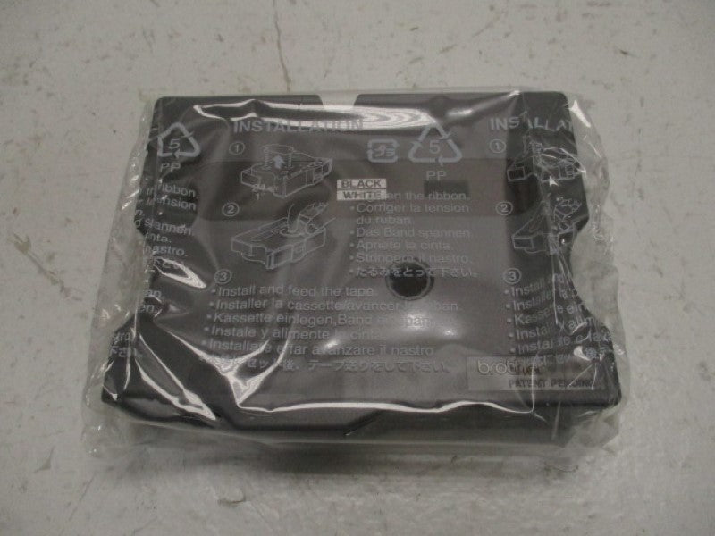 BROTHER TX-251 BLACK/WHITE LABELING TAPE 24MM 15M  NSMP