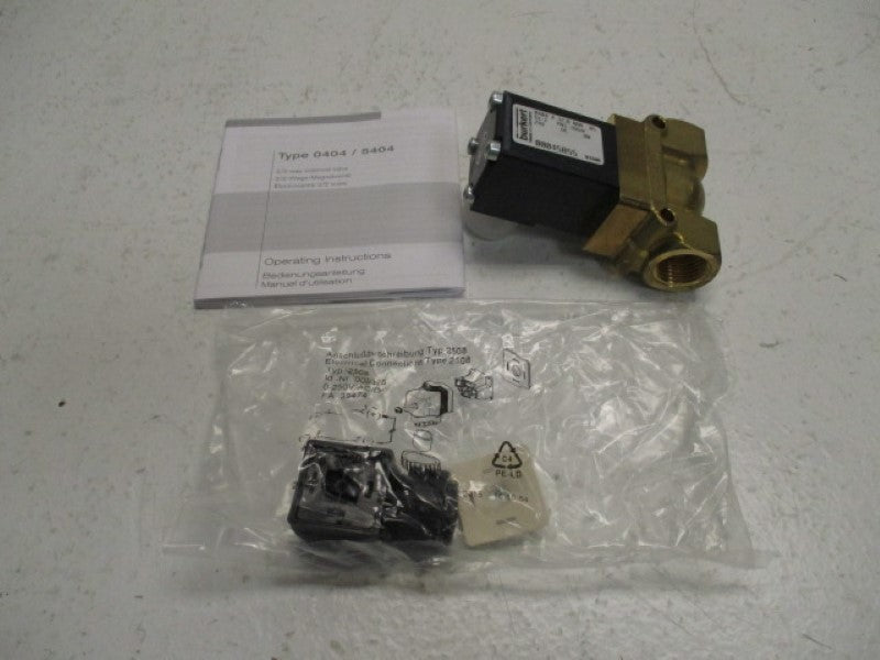 BURKERT 00045855 0404A12,0NBRMS SOLENOID VALVE 24VDC  NSNP