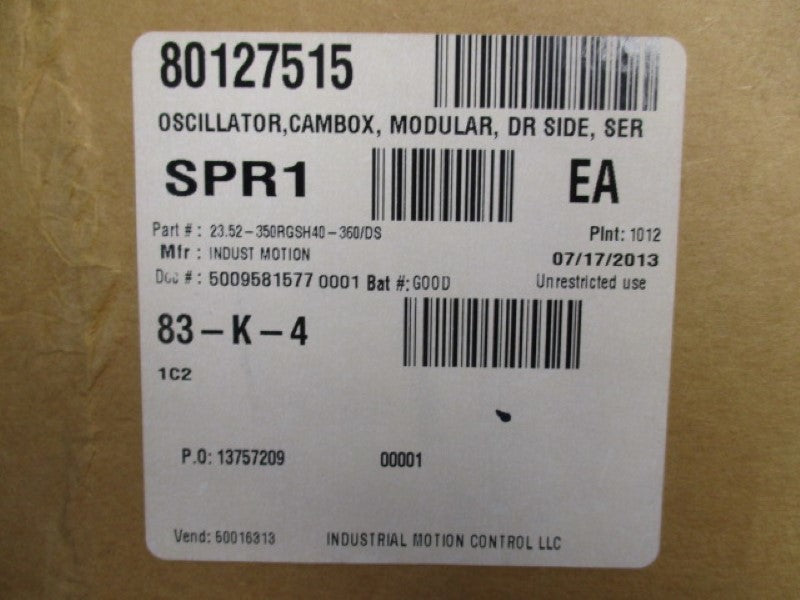 CAMCO 23.52-350RGSH40-360/DS DRIVE GEARBOX  UNMP