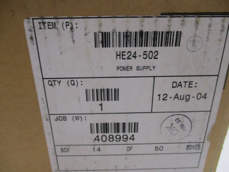 POWER-ONE HE24-502 POWER SUPPLY 7.2A 24VDC  NSMP