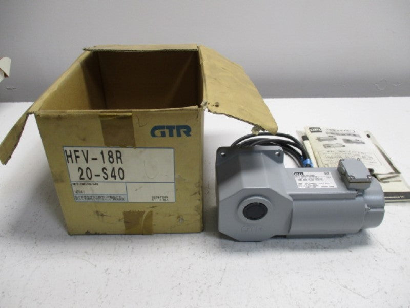 NISSEI GFR HFV-18R-20-S40 INDUCTION MOTOR RATIO20:1 100V 1650RPM NSMP