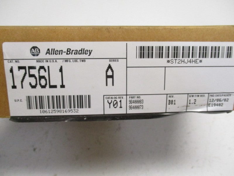 INDUSTRIAL SPARE PART CONTROLLOGIX 1756-L1 SER. A F/W 1.2 PROCESSOR UNIT  NSMP