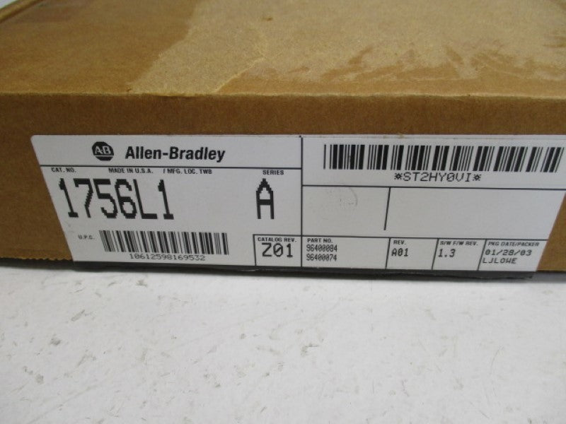 INDUSTRIAL SPARE PART CONTROLLOGIX 1756-L1 SER. A F/W 1.3 PROCESSOR UNIT  NSMP