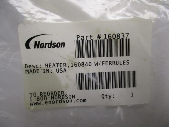 NORDSON 160837 HEATER CARTRIDGE 160840 240V 300W * NEW IN FACTORY BAG *