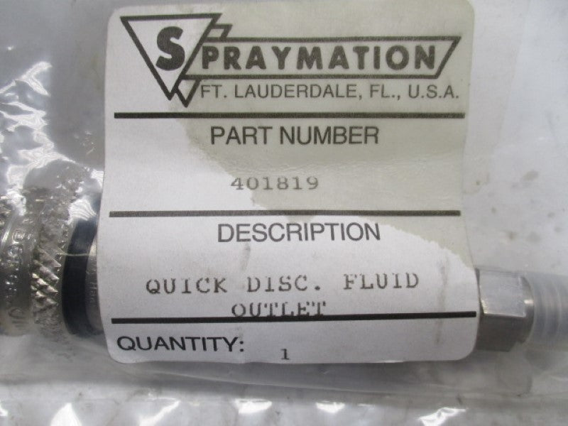 SPRAY MATION 401819 QUICK DISCONNECT FLUID OUTLET  NSMP