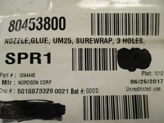 NORDSON 1094440 SPRAY NOZZLE * NEW IN ORIGINAL PACKAGE *