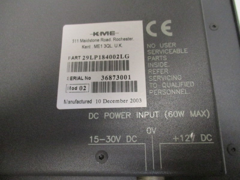 KME 29LP184002LG OPERATOR INTERFACE  NSNP