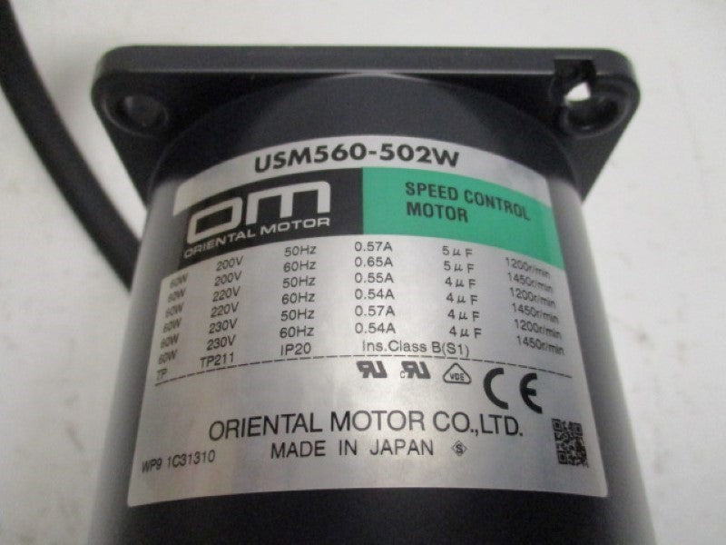 ORIENTAL MOTOR MSS560-502WE-6 SPEED CONTROL MOTOR  NSMP