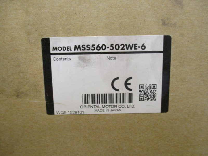 ORIENTAL MOTOR MSS560-502WE-6 SPEED CONTROL MOTOR  NSMP