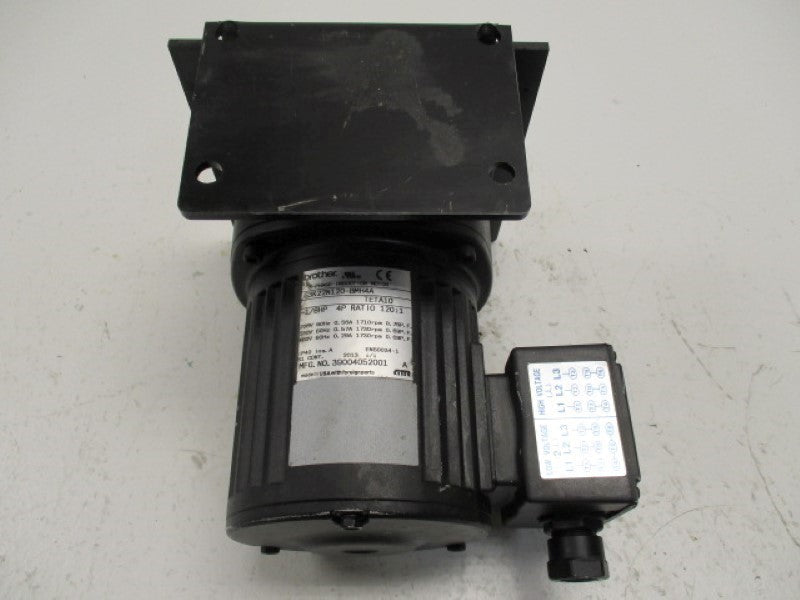 BROTHER G3K22N120-BMH4 INDUCTION MOTOR 3PHRATIO 120:1  UNMP