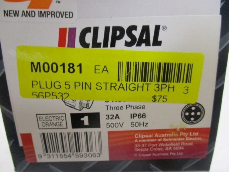 CLIPSAL 56P532 5-PIN PLUG 32A 500V  NSMP