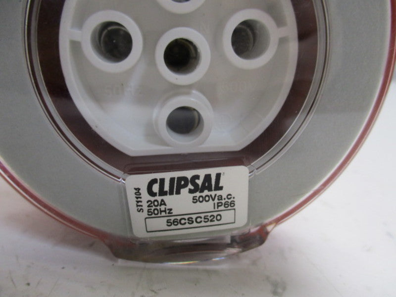 CLIPSAL 56CSC520 CORD EXTENSION SOCKET 3PH 20A 500VAC  NSNP