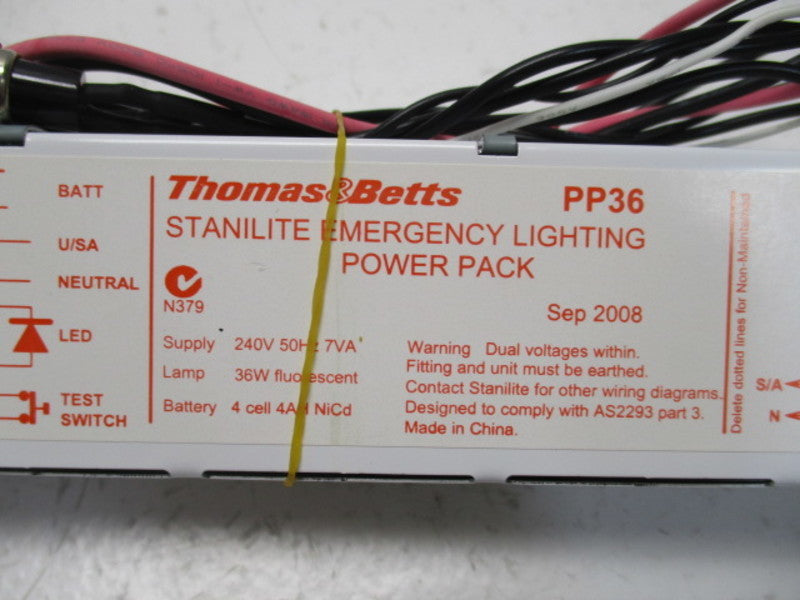 THOMAS & BETTS PP36 EMERGENCY LIGHTING POWER PACK 240V 36W  NSNP