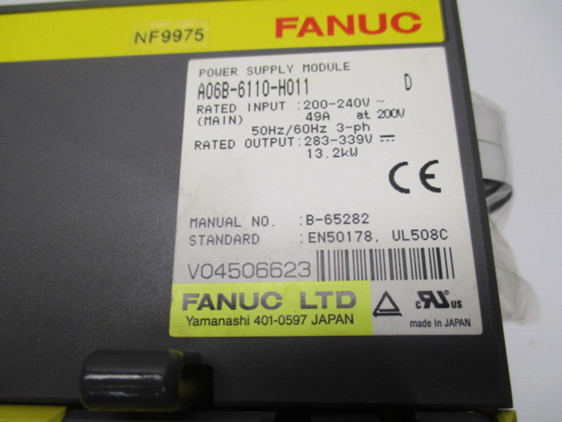 FANUC A06B-6110-H011 200-240V 49A NSNP