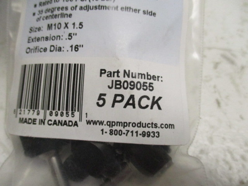 QPM JB09055 SCREW-IN BOLT COOLANT NOZZLE (PKG OF 5) * NEW IN FACTORY BAG*
