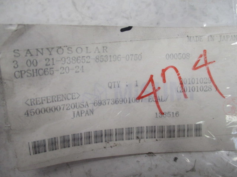 SANYO SOLAR CPSHC65-20-24 COUPLING  NSNP