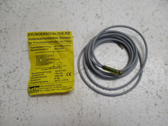 BETA SENSORIK M3V-KEA-PS6-S SENSOR * NEW NO BOX *