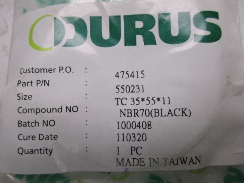 DURUS 55023 NBR70 BLACK SEAL  NSNP